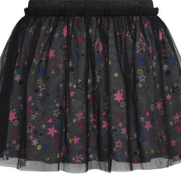 ΦΟΥΣΤΑ ΜΕ ΤΟΥΛΙ ΚΑΙ ΛΑΣΤΙΧΟ ΣΤΗΝ ΜΕΣΗ CANADA HOUSE S1JA3305 ΑΝΘΡΑΚΙ ΜΕ ΠΟΛΥΧΡΩΜΑ ΑΣΤΕΡΙΑ