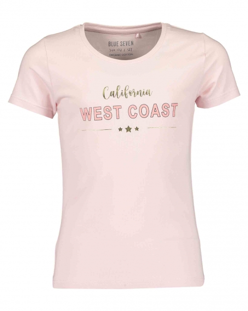 Παιδικό Βαμβακερό T-Shirt Για Κορίτσια ''West Coast'' Blue Seven 502712X Ρόζ