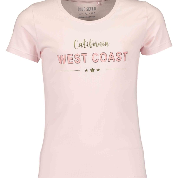 Παιδικό Βαμβακερό T-Shirt Για Κορίτσια ''West Coast'' Blue Seven 502712X Ρόζ