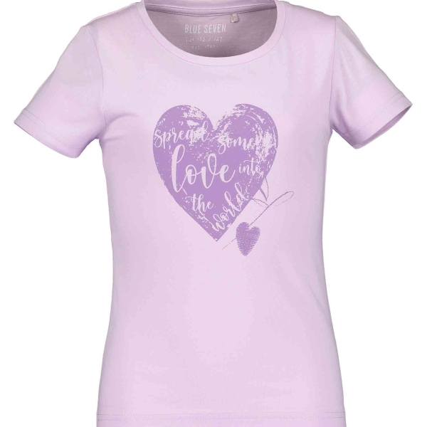 Παιδικό Βαμβακερό T-Shirt Για Κορίτσια Blue Seven 502725X Λιλά