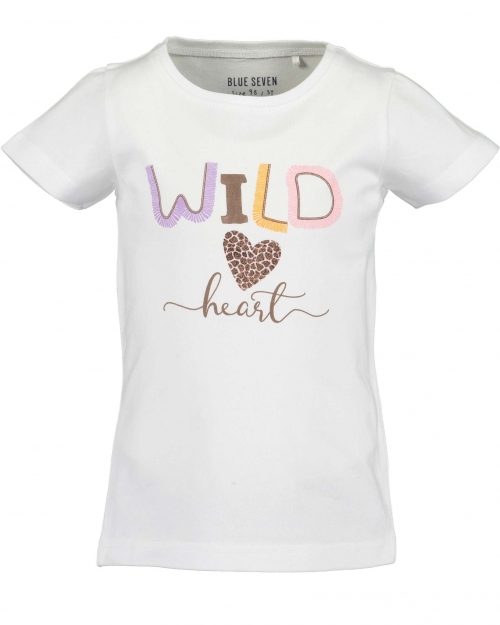 Παιδικο T-shirt Για Κορίτσια ''Wild Heart' 'Blue Seven 702235X Λευκό