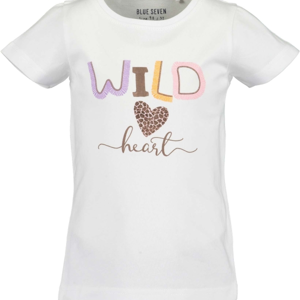 Παιδικο T-shirt Για Κορίτσια ''Wild Heart' 'Blue Seven 702235X Λευκό