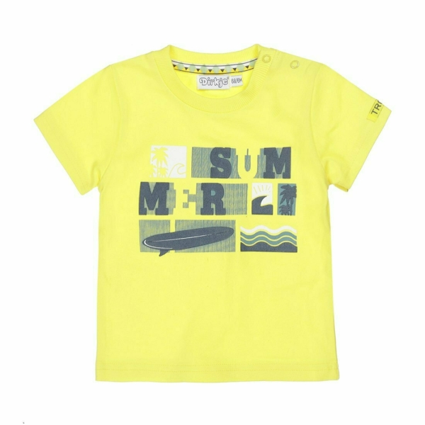 Παιδικο Βαμβακερό T-Shirt Για Αγόρια Dirkje V42674-35 Κίτρινο