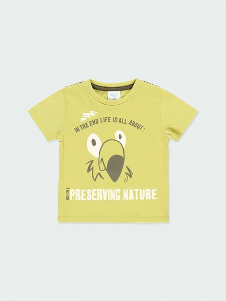 Παιδικό T-shirt για Αγόρι Boboli 394028-4586 Πράσινο
