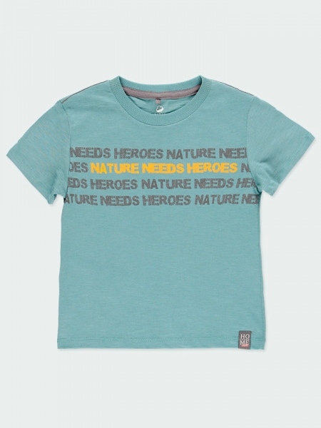 Παιδικό T-shirt για Αγόρι Boboli 534013-4575 Πετρόλ