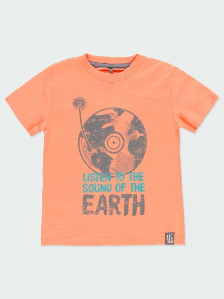 Παιδικό T-shirt για Αγόρι Boboli 534013-5113 Πορτοκαλί