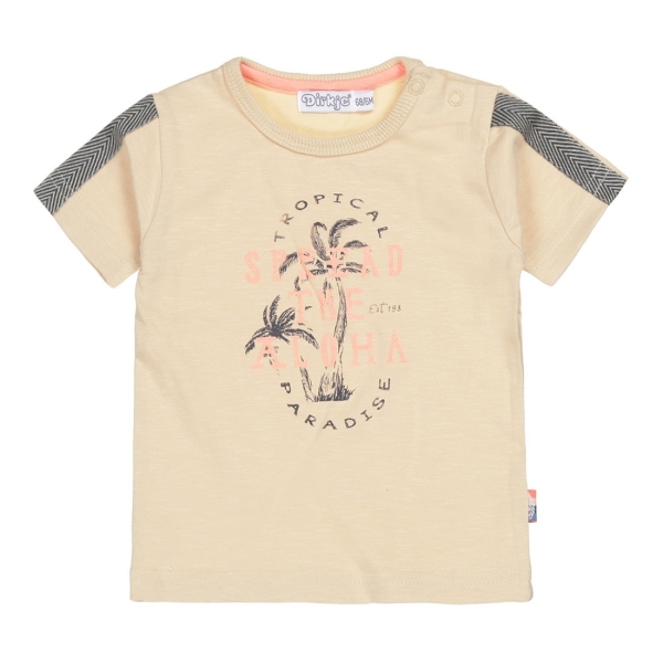 Παιδικό Βαμβακερό T-Shirt Για Αγόρι Dirkje V42525-35 Μπεζ