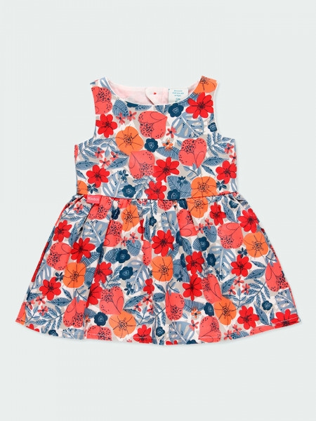 Παιδικό Φόρεμα Floral Αμάνικο Πολύχρωμο Boboli 204129-9819