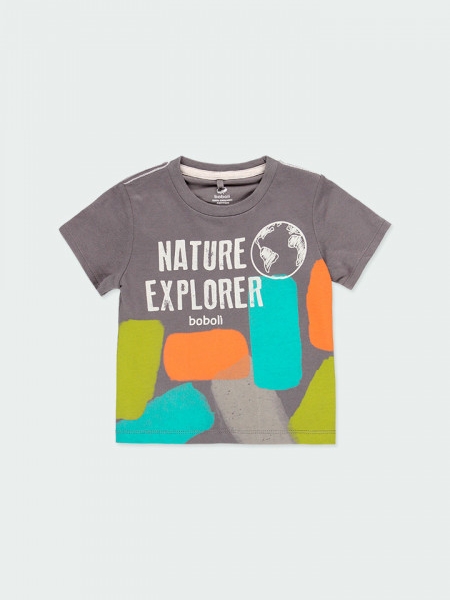 Παιδικό T-shirt για Αγόρι Boboli 344067-8119 Γκρι