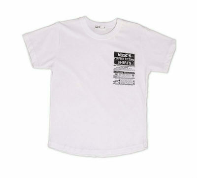 Παιδικό Βαμβακερό T-shirt για Αγόρι Nek Kids Wear 65422 Λευκό